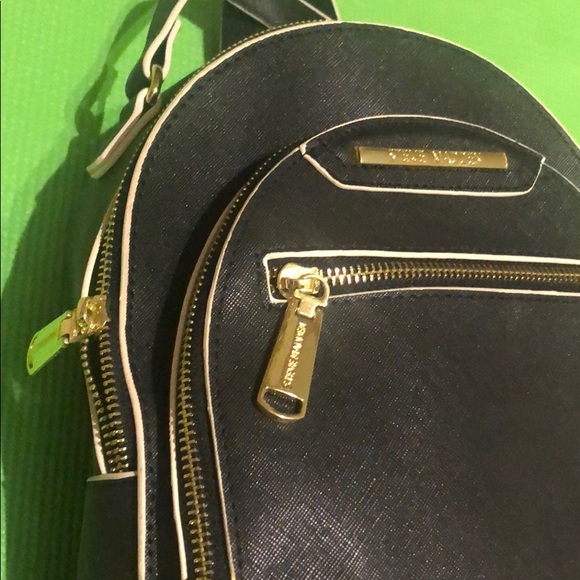 Black Leather Steve Madden Backpack - Picture 3 of 3